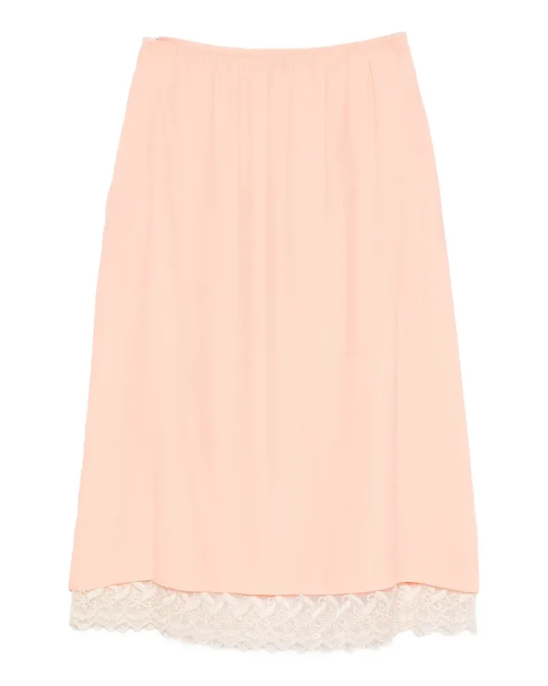 Simone Rocha Midirock mit Spitzensaum - Orange Orange