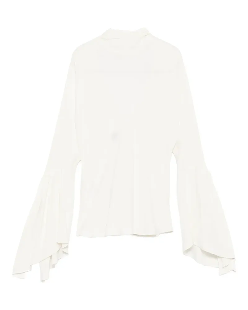Pinko Oberteil mit Glockenärmeln - Weiß Weiß