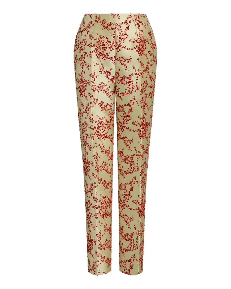 Alberta Ferretti Hose mit Blumenmuster - Grün Grün