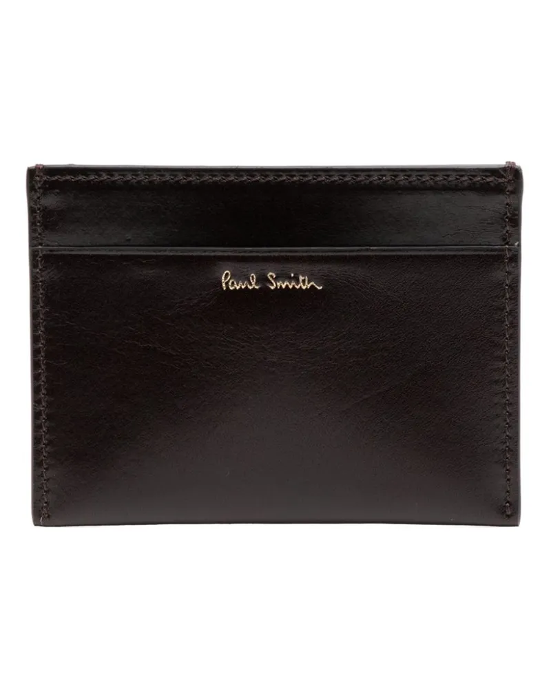 Paul Smith Kartenetui mit Monogramm - Braun Braun