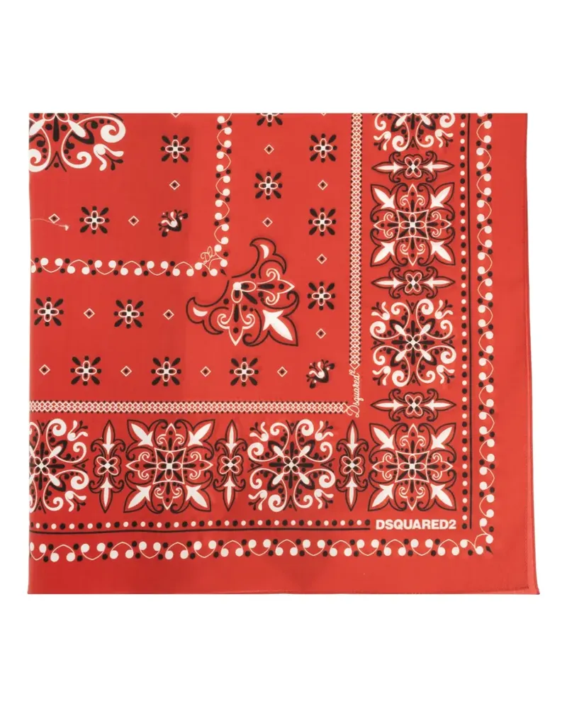 Dsquared2 Bandana mit Paisley-Print - Rot Rot