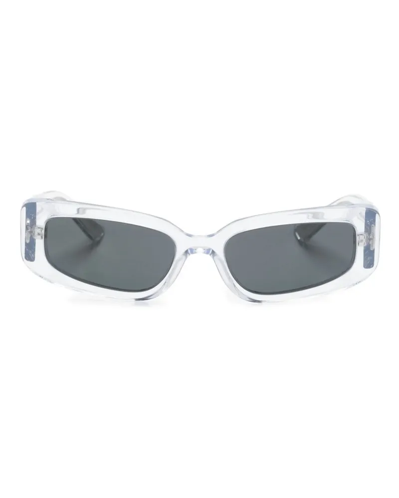 Dolce & Gabbana Sonnenbrille mit eckigem Gestell - Weiß Weiß