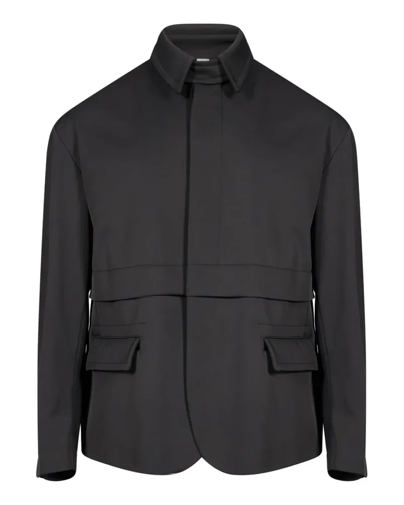 Hevò Fantase single-breasted coat - Schwarz Schwarz