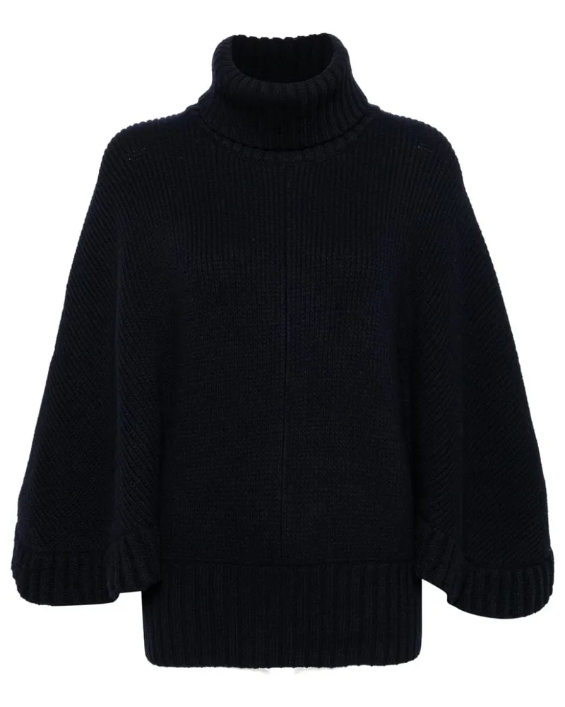 Chloé Short Rollkragenpullover - Blau Blau