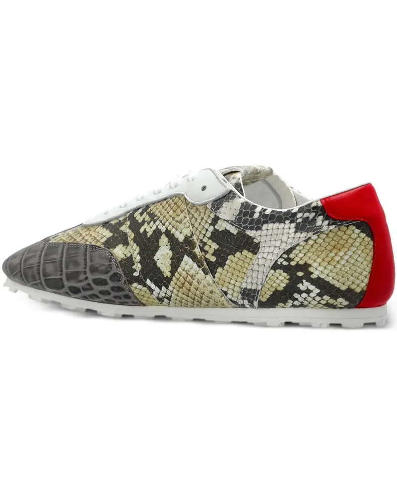 Marni Sneakers mit Kroko-Effekt - Grau Grau