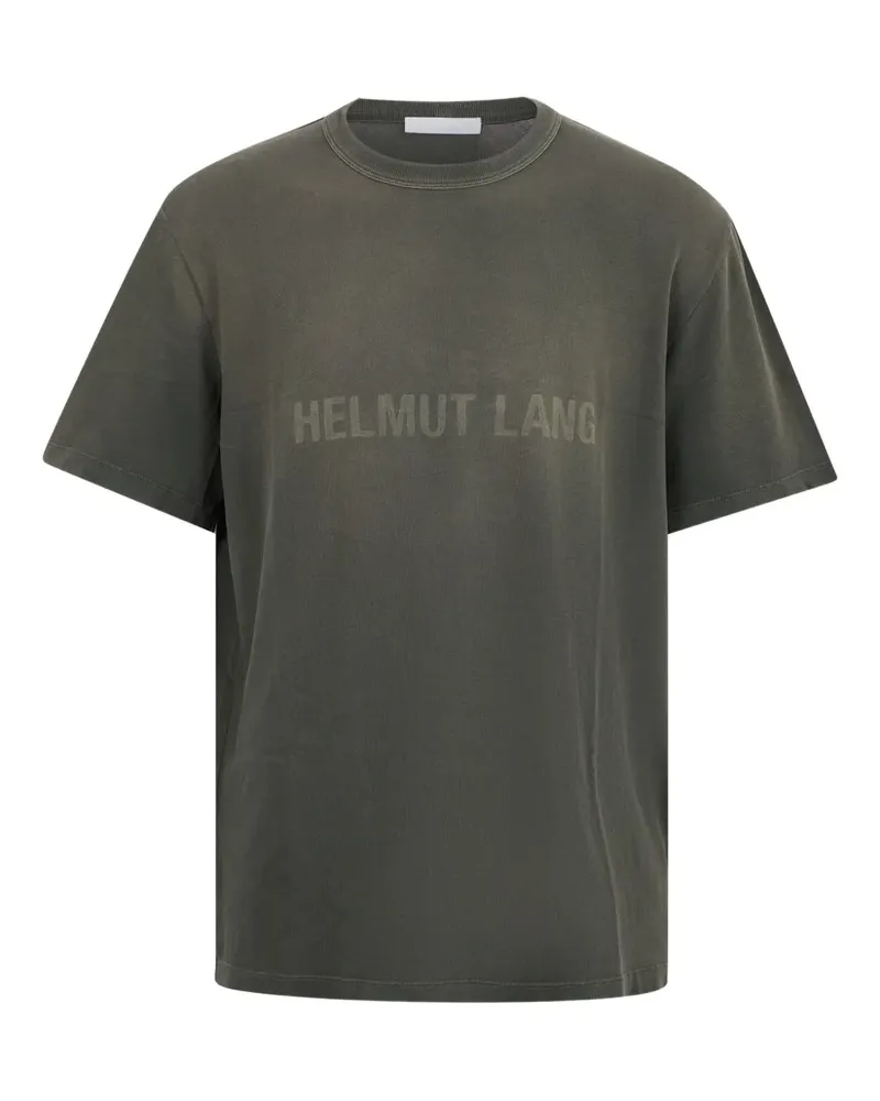 Helmut Lang T-Shirt mit Laser-Logo - Grau Grau