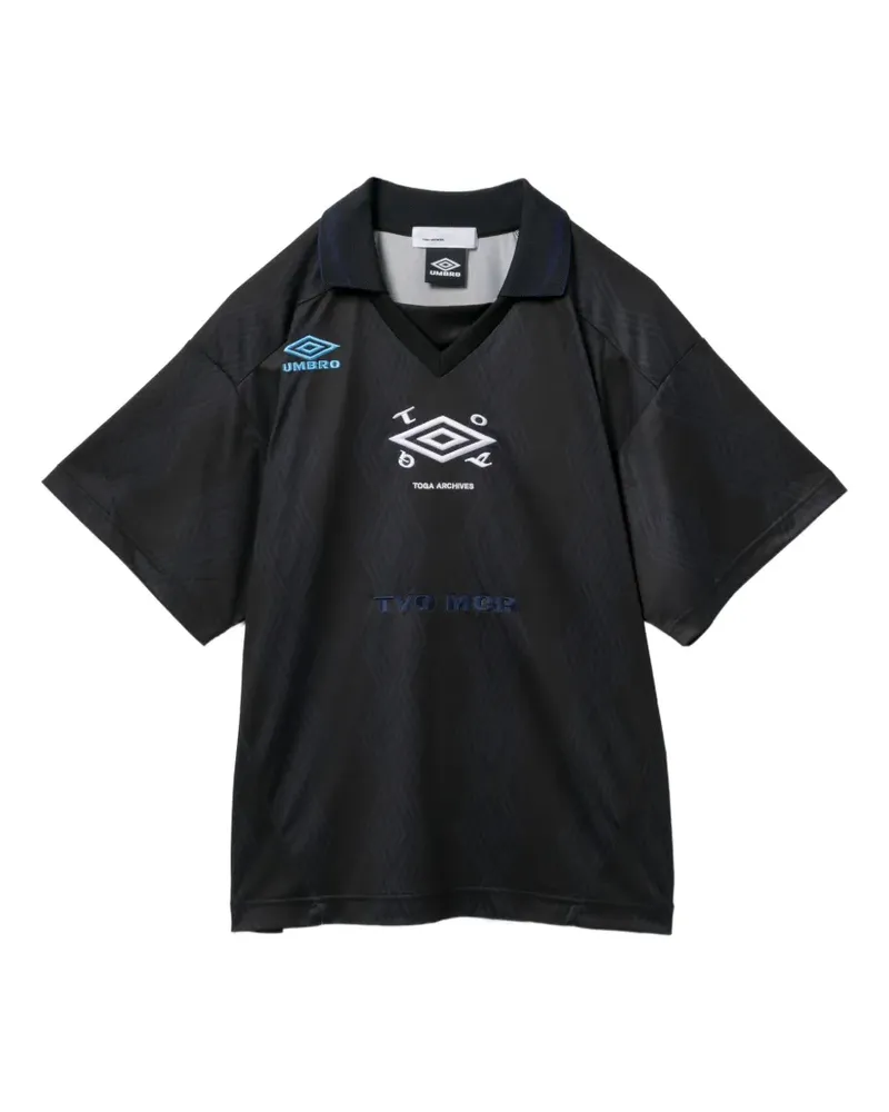 Toga x Umbro T-Shirt mit Muster - Schwarz Schwarz