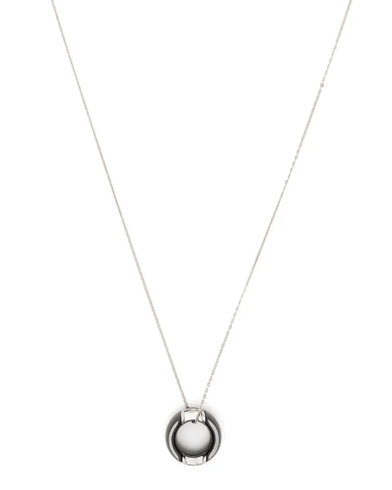 DAMIANI 18kt Weißgoldhalskette mit Diamanten - Silber Silber