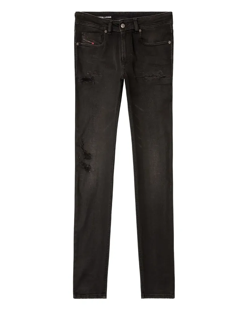 Diesel 1979 Sleenker Skinny-Jeans - Schwarz Schwarz