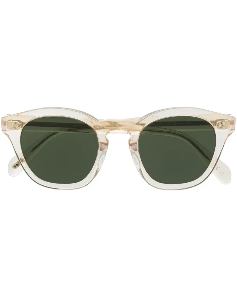 Oliver Peoples Sonnenbrille mit rundem Gestell - Nude Nude