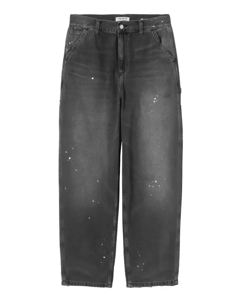 Carhartt WIP paint-splatter Single Knee trousers - Grau Grau