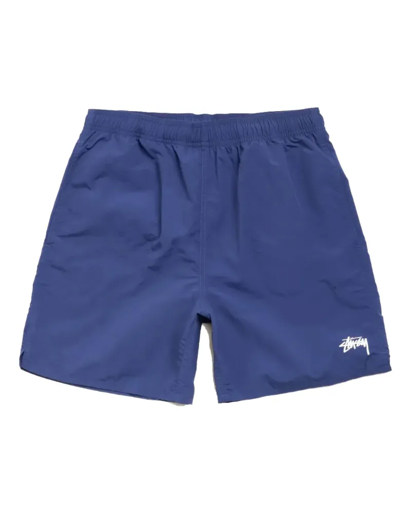 Stüssy logo-print swim shorts - Blau Blau