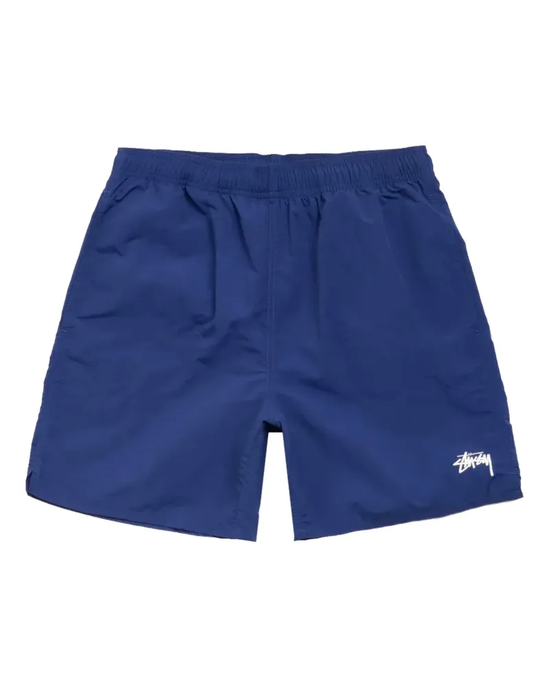 Stüssy logo-print swim shorts - Blau Blau