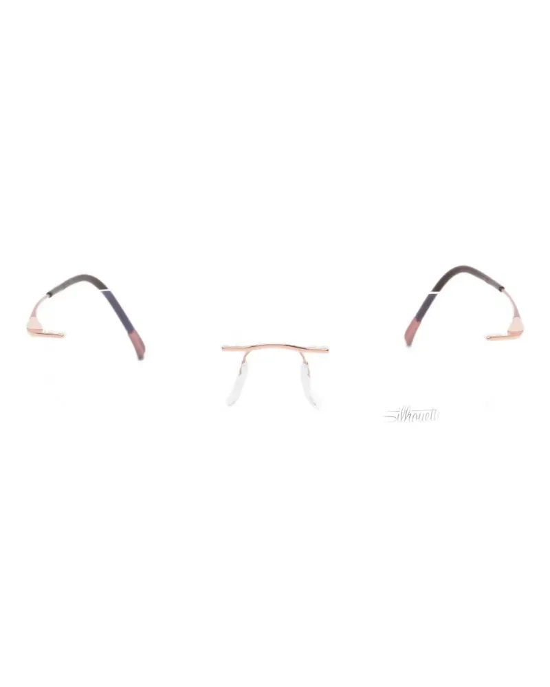 Silhouette rimless geometric-frame glasses - Rosa Rosa