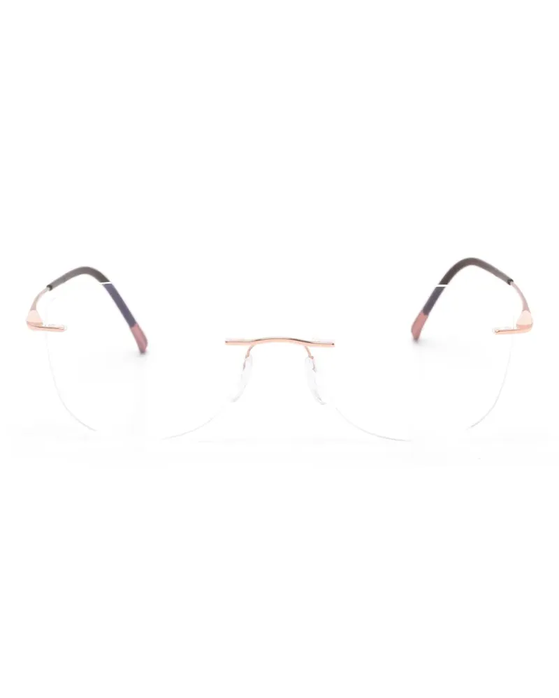 Silhouette rimless geometric-frame glasses - Rosa Rosa