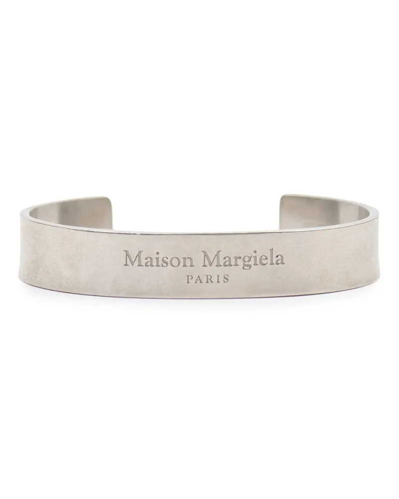 Maison Margiela Armspange mit graviertem Logo - Silber Silber