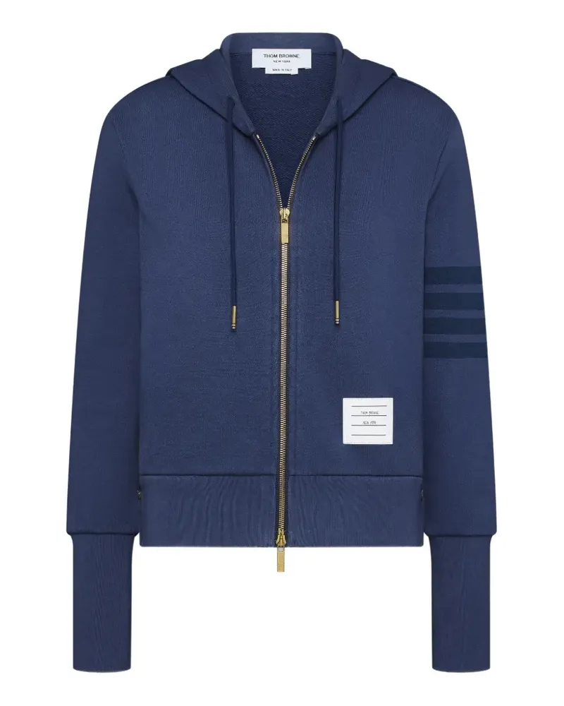 Thom Browne 4-bar loopback hoodie - Blau Blau