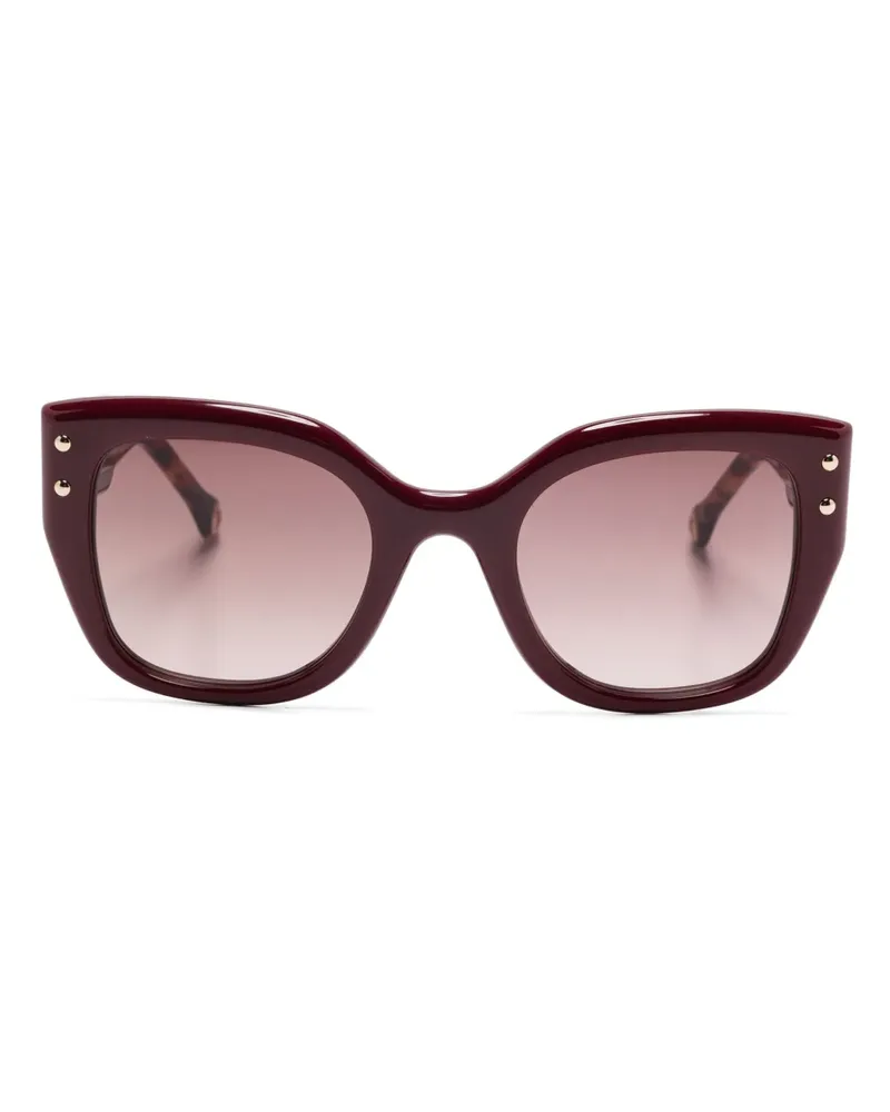 Carolina Herrera New York Sonnenbrille im Butterfly-Design - Rot Rot