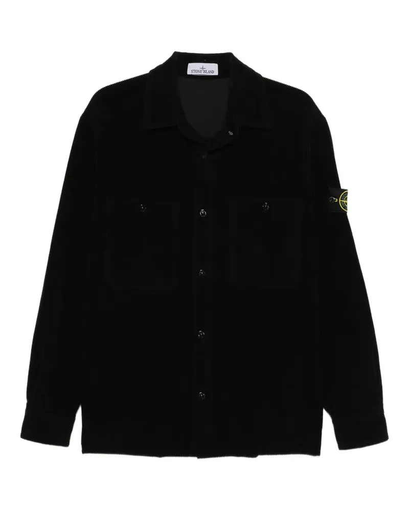 Stone Island Langärmeliges Hemd - Schwarz Schwarz