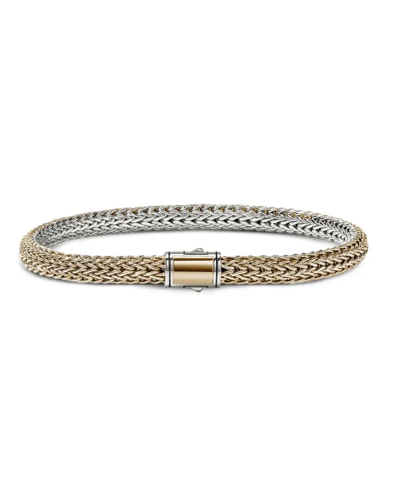 John Hardy Icon Armband aus 14kt Gelbgold und Sterlingsilber Silber