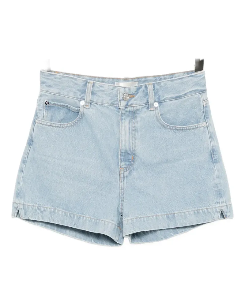 Frame Denim Hoch sitzende Jeans-Shorts - Blau Blau