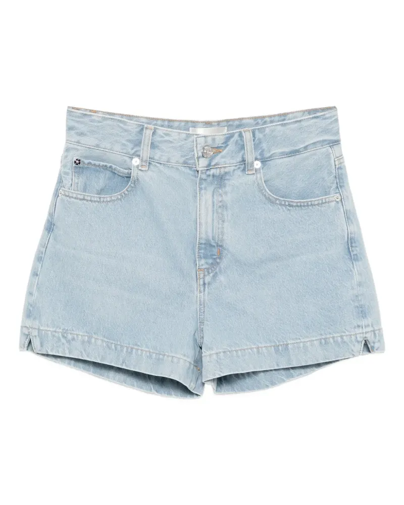 Frame Denim Hoch sitzende Jeans-Shorts - Blau Blau