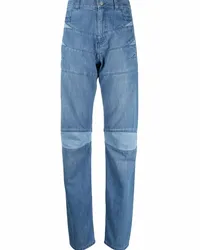 Kenzo Gerade High-Rise-Jeans Blau