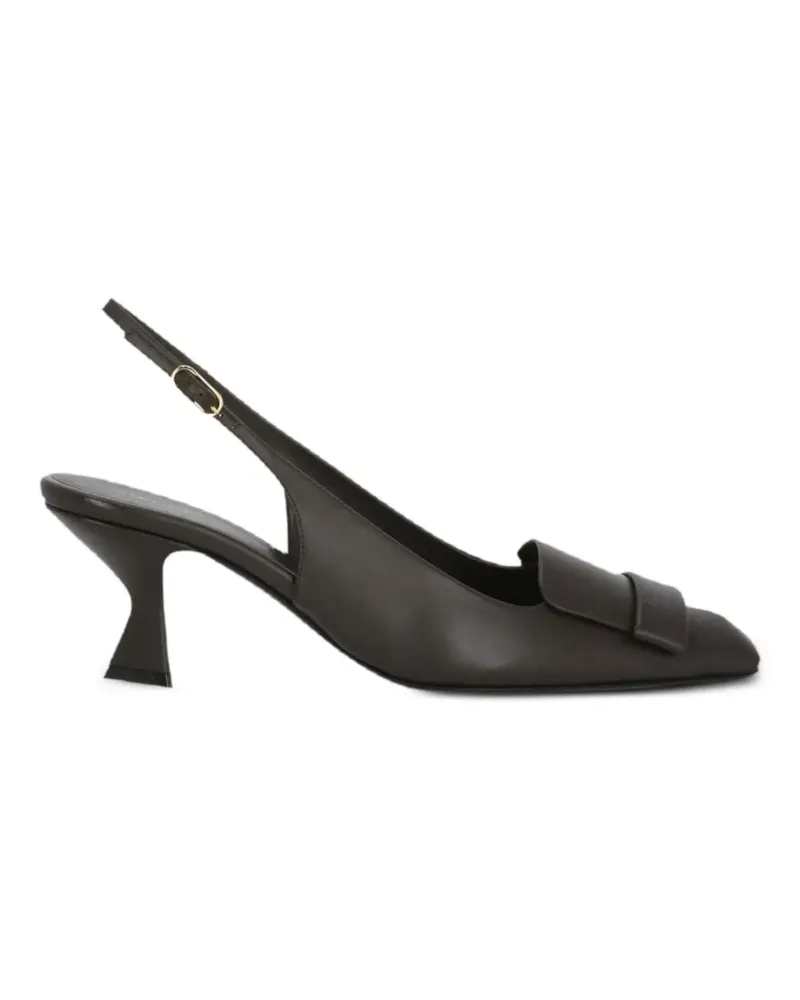 Sergio Rossi Slingback-Pumps mit Schnalle - Braun Braun