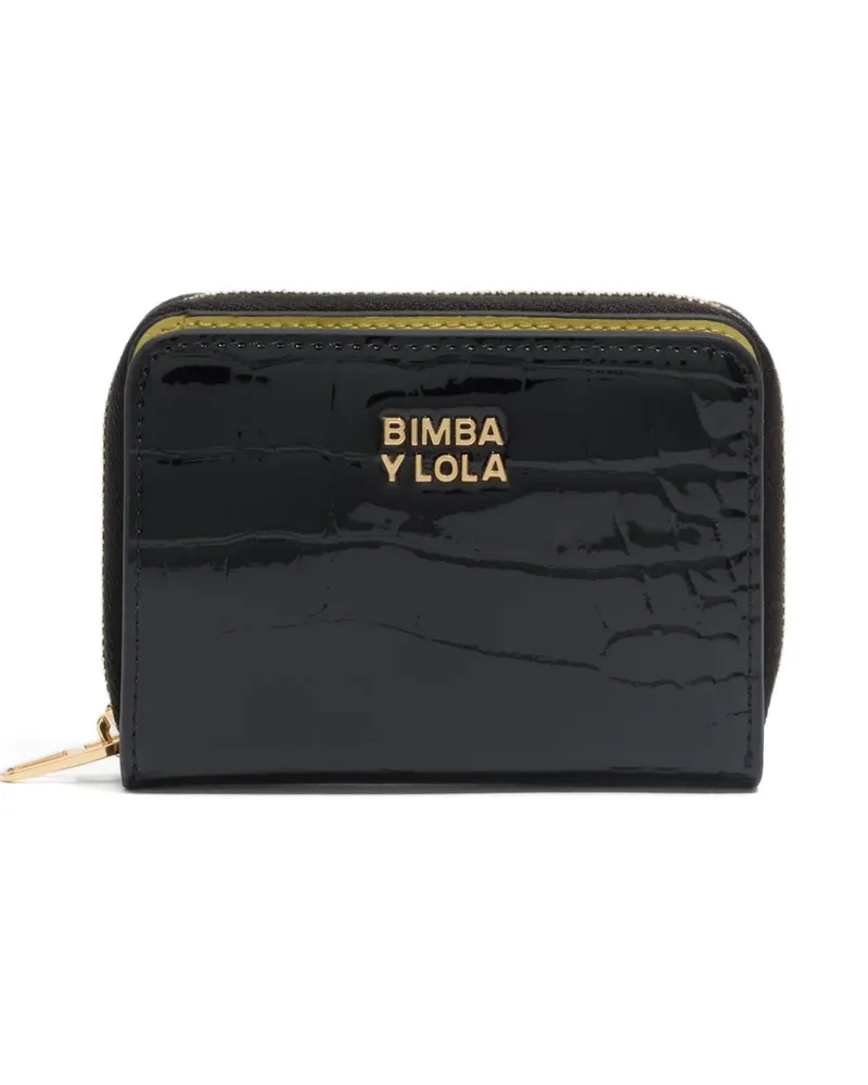 BIMBA Y LOLA crocodile-effect zip-around wallet - Schwarz Schwarz