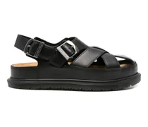 Römersandalen mit Schnallenverschluss - Schwarz