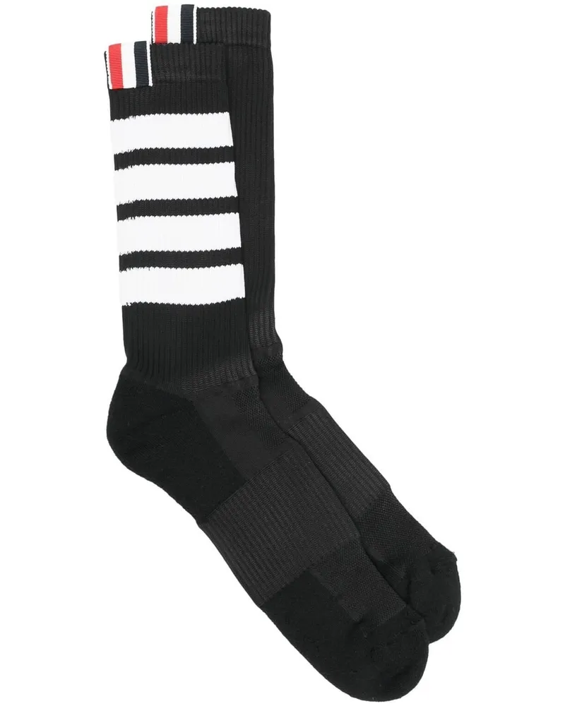 Thom Browne Socken mit Streifen - Schwarz Schwarz