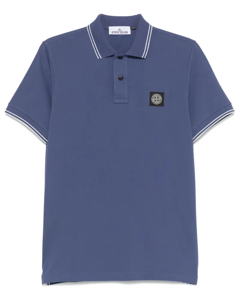 Stone Island Poloshirt aus Piqué - Blau Blau