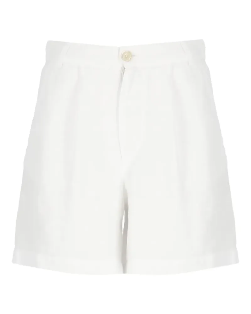 120% Lino Shorts aus Leinen - Weiß Weiß