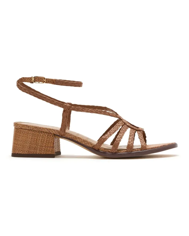 Sam Edelman Fletcher Sandalen aus Raffiabast - Braun Braun