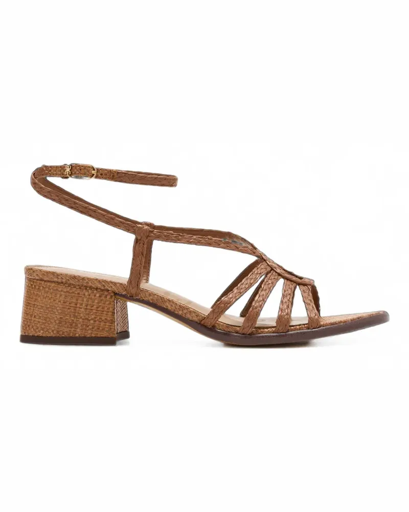 Sam Edelman Fletcher braided raffia sandals - Braun Braun
