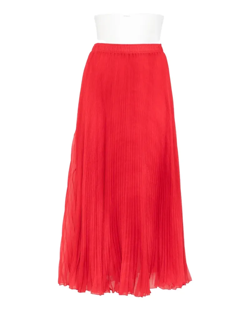 Ermanno Scervino pleated midi skirt - Rot Rot