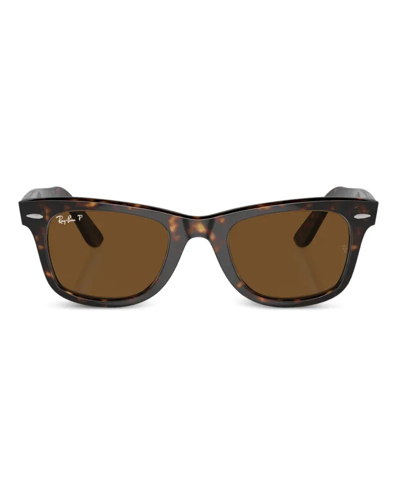 Ray Ban Sonnenbrille mit eckigem Gestell - Braun Braun