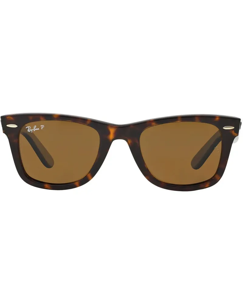 Ray Ban Sonnenbrille mit eckigem Gestell - Braun Braun