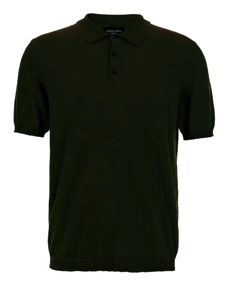 Roberto Collina short-sleeve textured polo shirt - Schwarz Schwarz