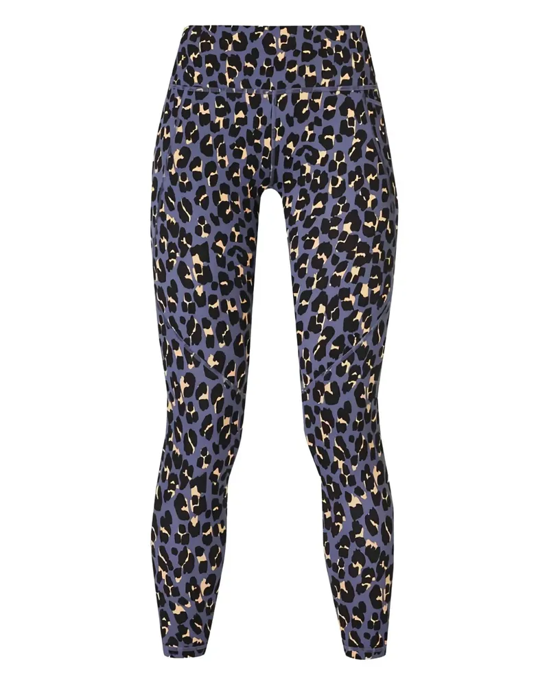 Sweaty Betty Power 7/8 Leggings mit Leoparden-Print - Blau Blau