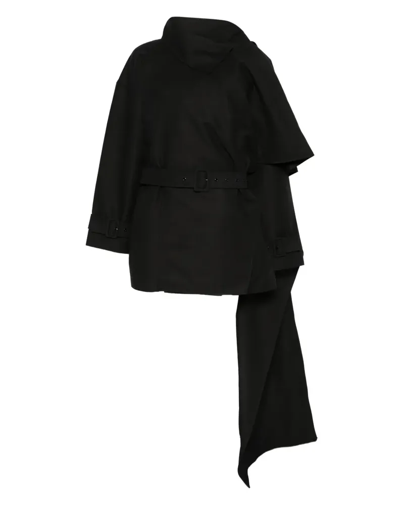 Entire Studios belted cape coat - Schwarz Schwarz