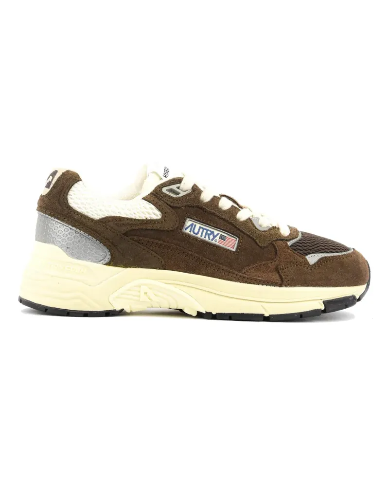 AUTRY Hyperway Low-Top-Sneakers mit Wildledereinsätzen - Braun Braun