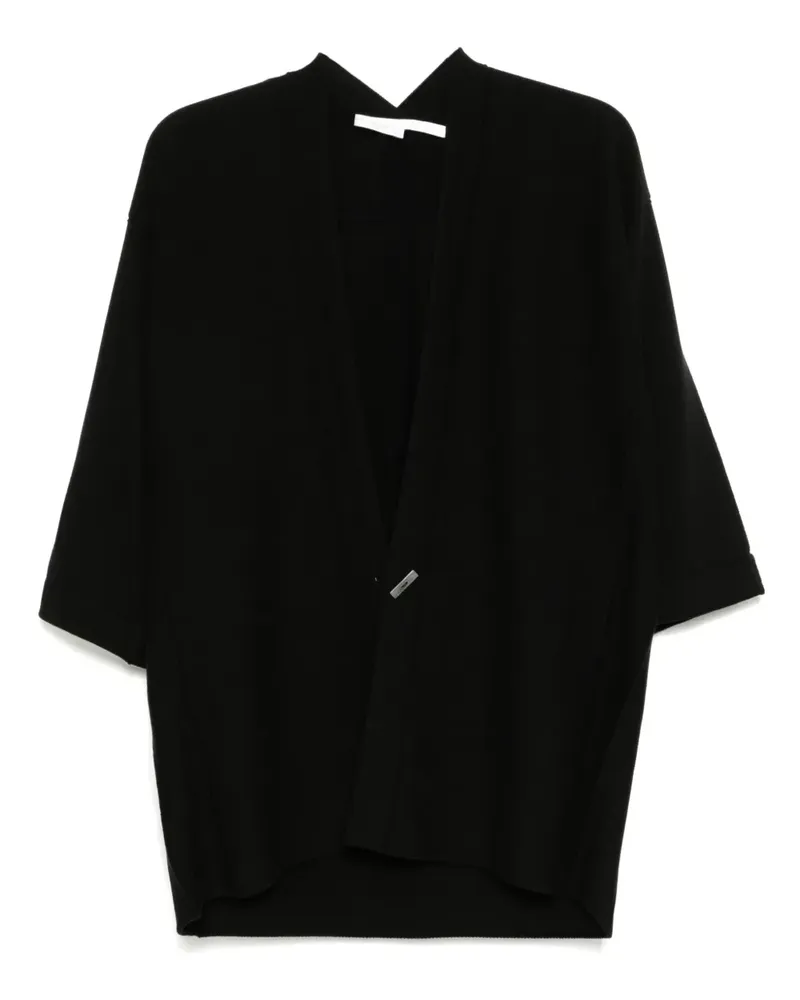 Label Under Construction Haori Cardigan - Schwarz Schwarz