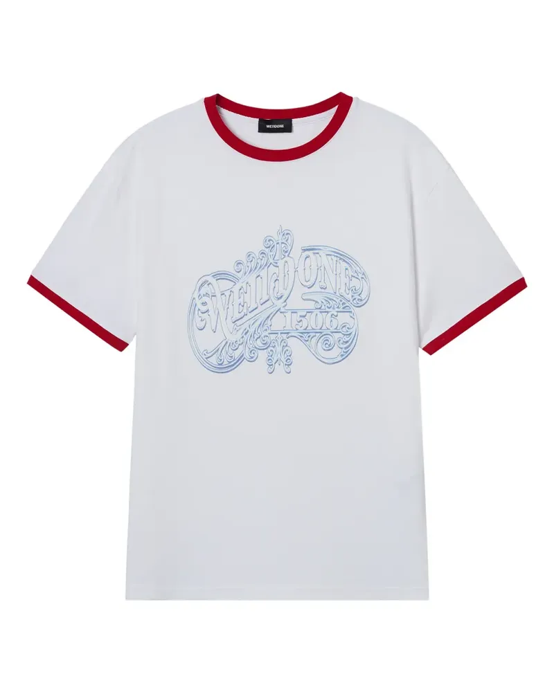 WE 11 DONE printed T-shirt - Weiß Weiß