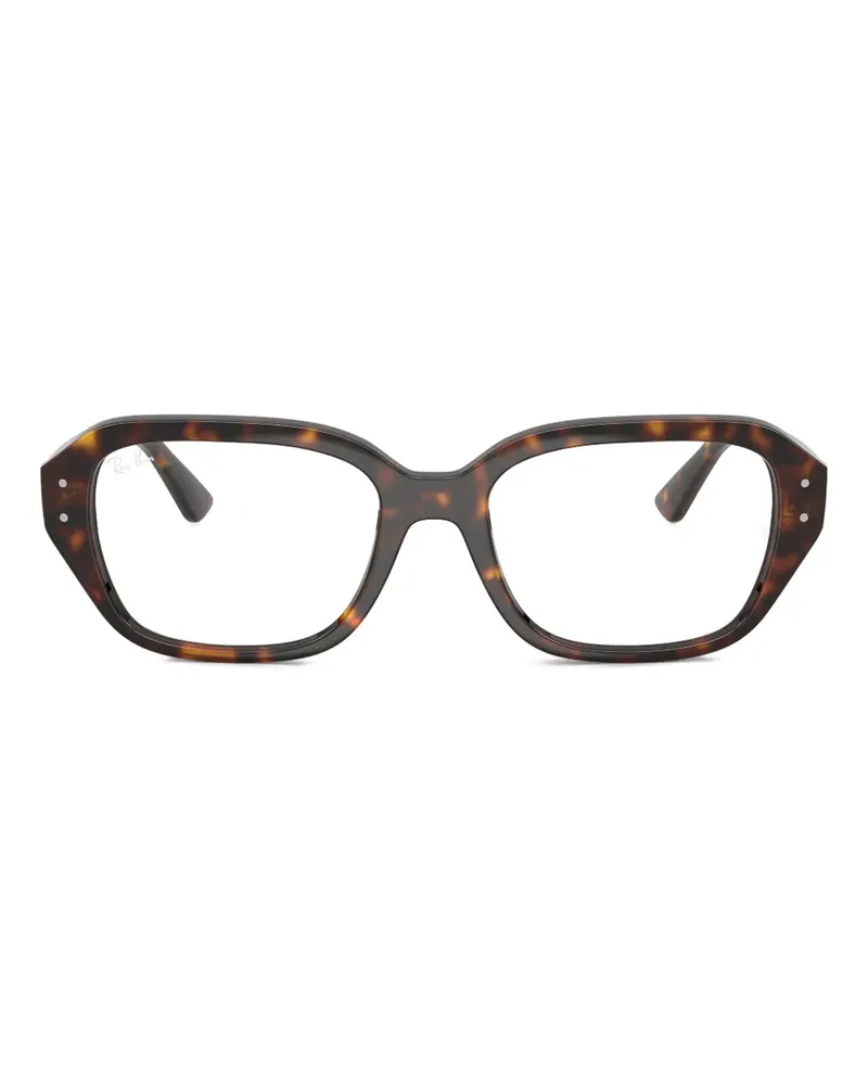 Ray Ban RB7258 Oversized-Brille in Schildpattoptik - Braun Braun