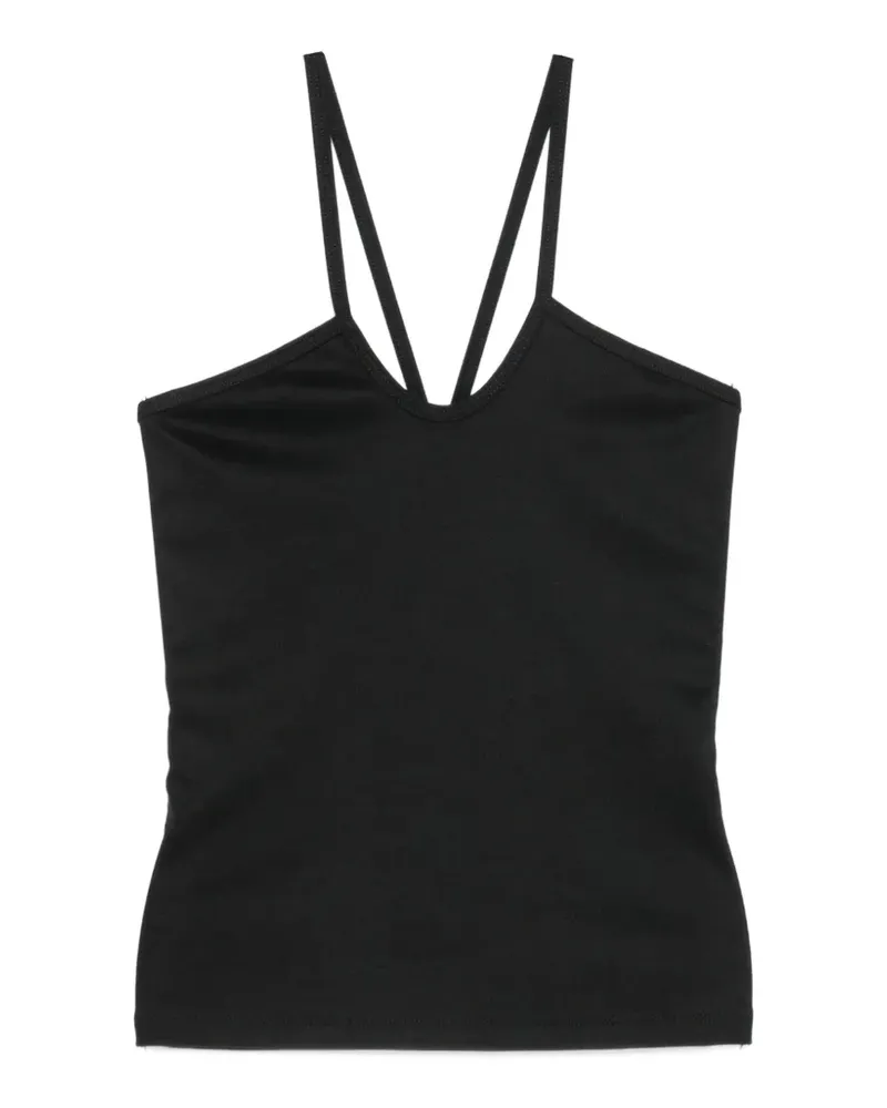 IMPERIAL ribbed top - Schwarz Schwarz
