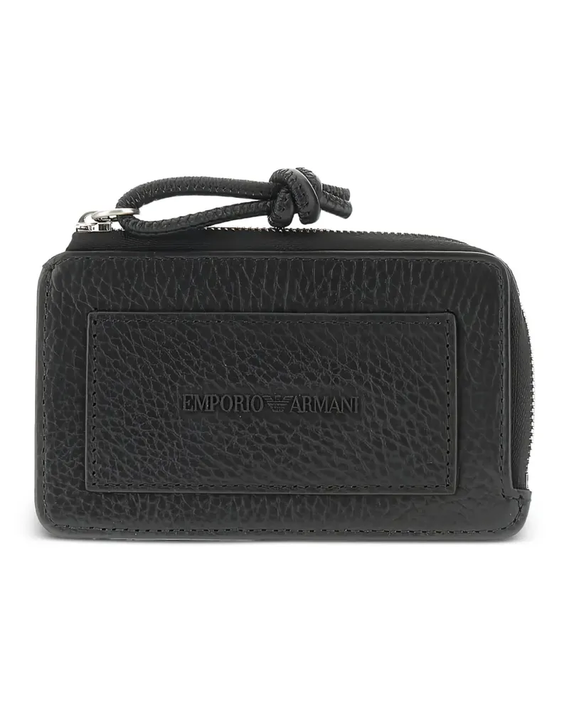 Emporio Armani Portemonnaie mit Logo - Schwarz Schwarz
