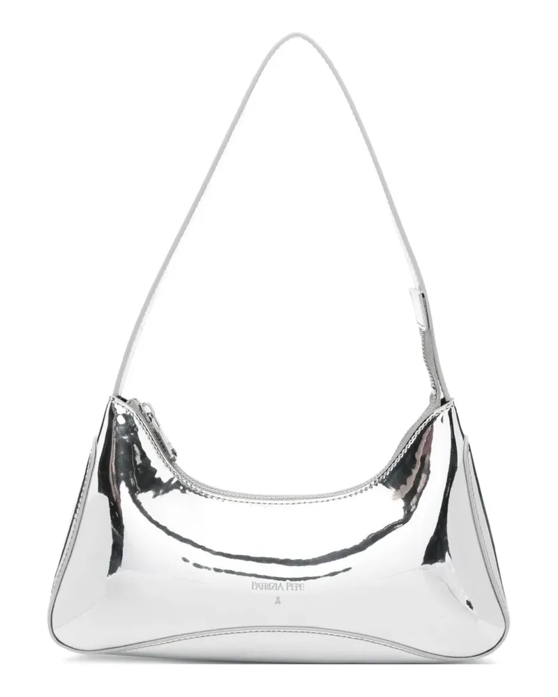 Patrizia Pepe metallic-effect shoulder bag - Silber Silber