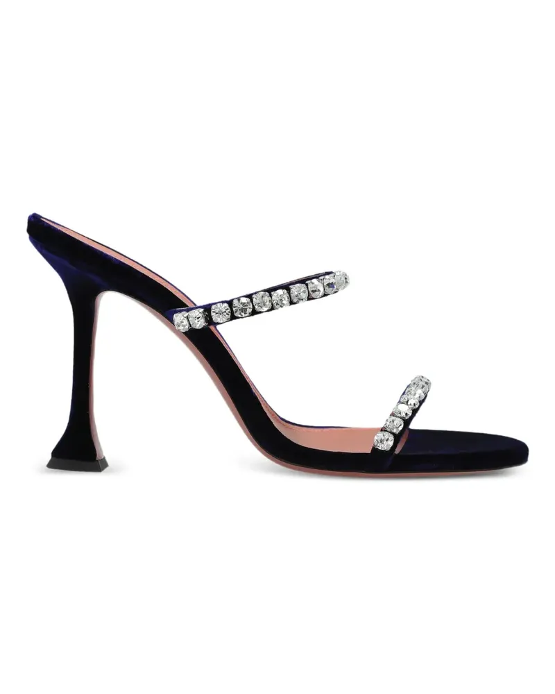 Amina Muaddi Gigi Sandalen mit Kristallen - Blau Blau