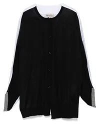 Semicouture Cardigan mit Einsätzen Schwarz